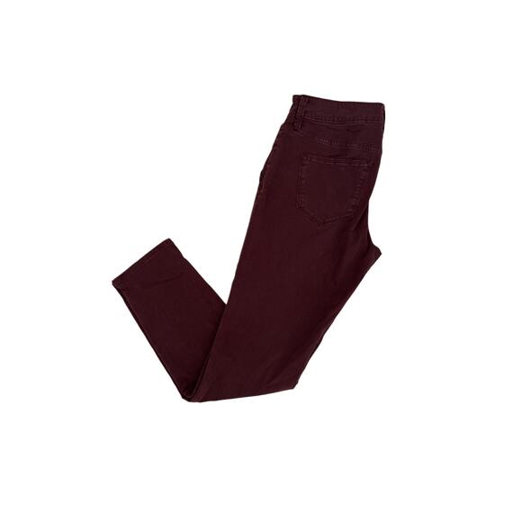 Universal Thread Mid-rise Skinny Burgundy Pants Women's Size 4 / 27R - Picture 4 of 4